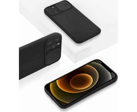 Fusion Camera Protect silikona aizsargapvalks Samsung Galaxy A25 5G | 24 4G melns