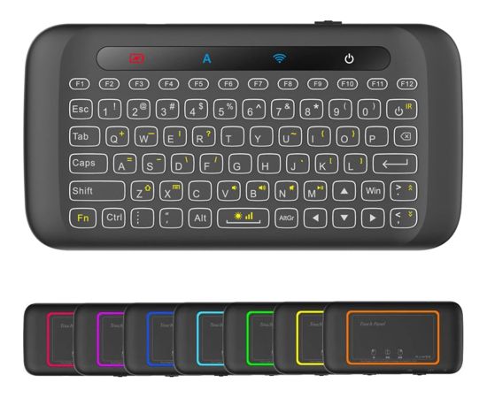 Мини-беспроводная клавиатура Fusion H120 + тачпад для ПК | PS4 | Xbox | Смарт ТВ | Андроид черный