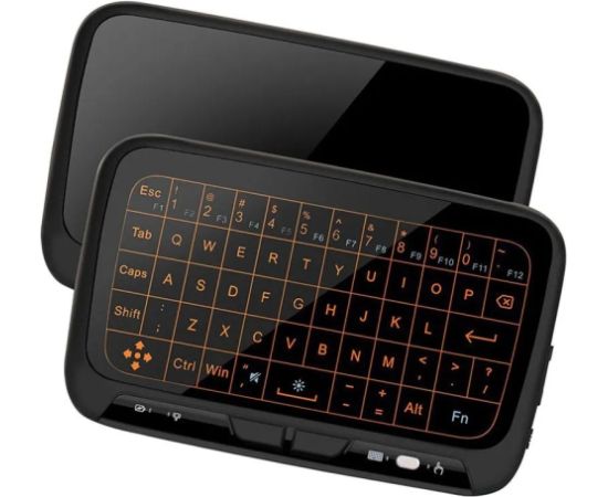 Fusion H18+ bezvadu skārienjutīgā tastatūra datoram | PS4 | Xbox | Smart TV | Android melns