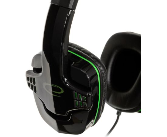 Esperanza EGH310G Headphones with microphone Headband Black, Green