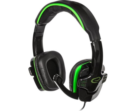 Esperanza EGH310G Headphones with microphone Headband Black, Green