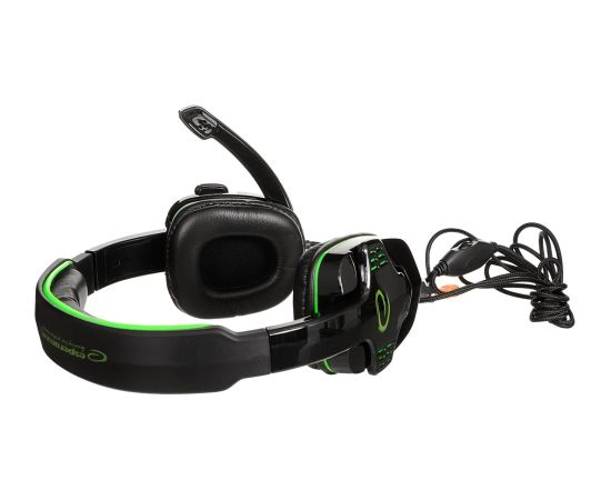 Esperanza EGH310G Headphones with microphone Headband Black, Green