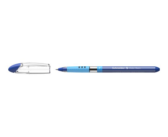 Lodīšu pildspava SCHNEIDER SLIDER BASIC F, 0.3 mm, zila tinte ( Gab. x 2 )