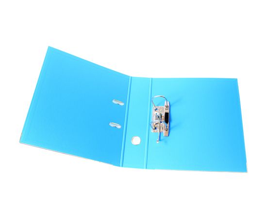 Mape-reģistrs ELLER A4 formāts, 50mm, gaiši zila, apakšējā mala ar metālu
