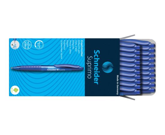 Lodīšu pildspalva SCHNEIDER SUPRIMO 1.0mm zila tinte ( Gab. x 5 )