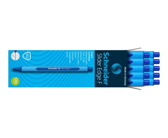 Lodīšu pildspalva SCHNEIDER SLIDER EDGE 0.7mm, zils korpuss, zila tinte ( Gab. x 2 )