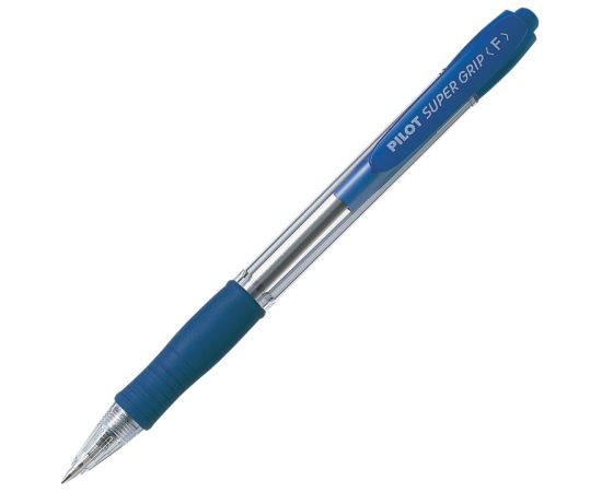 Lodīšu pildspalva PILOT SUPER GRIP 1.0mm zila tinte