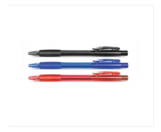 Lodīšu pildspalva FORPUS CLICKER 0.7mm sarkana ( Gab. x 12 )