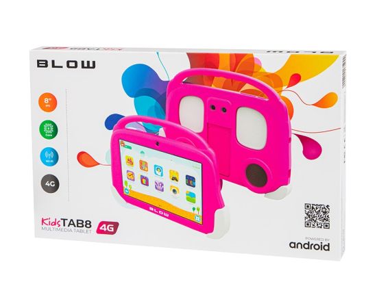 Tablet KidsTAB8 4G BLOW 4/64GB pink + case