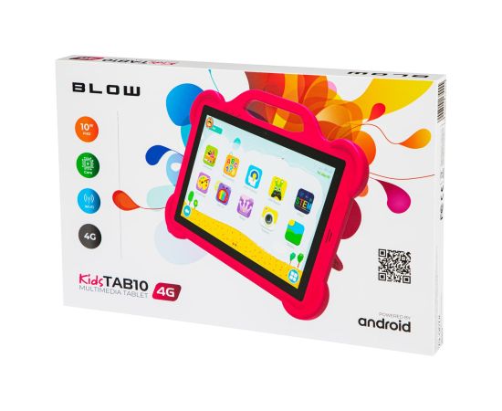 Tablet KidsTAB10 4G BLOW 4/64GB pink + case