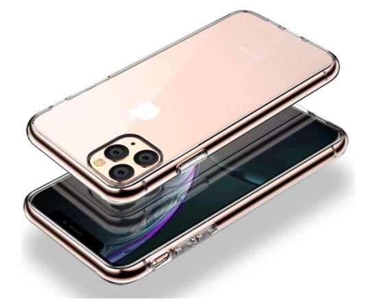 Fusion Ultra Back Case 0.3 mm izturīgs silikona aizsargapvalks Apple iPhone 11 caurspīdīgs