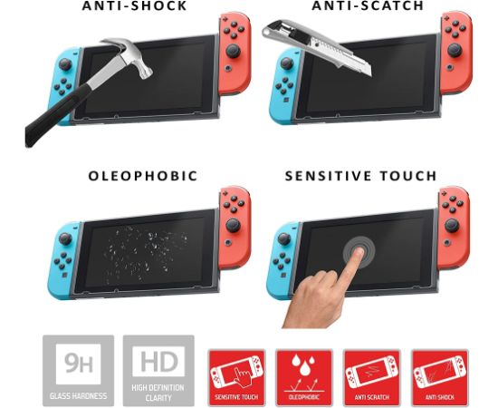 Subsonic Super Screen Protector Tempered Glass for Nintendo Switch