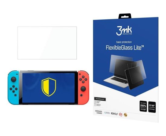3MK aizsargstikls Flexible 2,5D Lite  Nintendo Switch Oled 8.3
