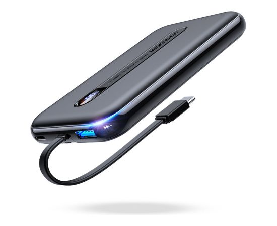 Joyroom Linglong power bank 10000mAh 20W Power Delivery Quick Charge USB | USB Type C | built-in USB Type C cable black (JR-L001 black)