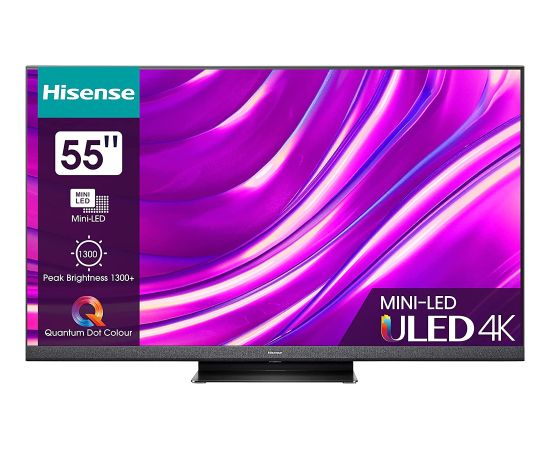 Hisense 55U8HQ, LED TV 55 - black, UltraHD/4K, mini LED, triple tuner, SmartTV, 120Hz panel
