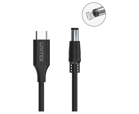 UNITEK CHARGING CABLE FOR LAPTOPS 65W USBC DC5,5MM