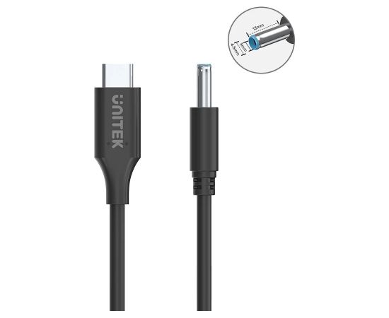 UNITEK CHARGING CABLE FOR HP 65W USB-C DC 4,5MM