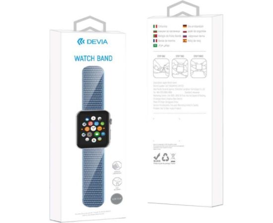 Devia Deluxe Series Sport3 Band (40mm) for Apple Watch black