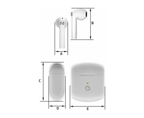 Manta MTWS010W Rytmo X TWS White