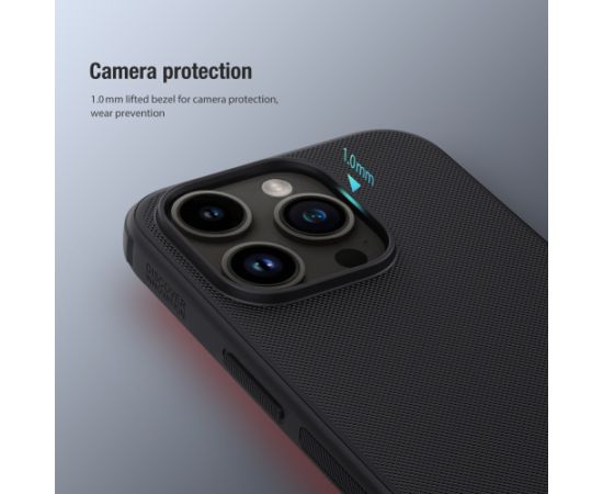 Nillkin Super Frosted PRO Back Cover for Apple iPhone 15 Pro Black (Without Logo Cutout)