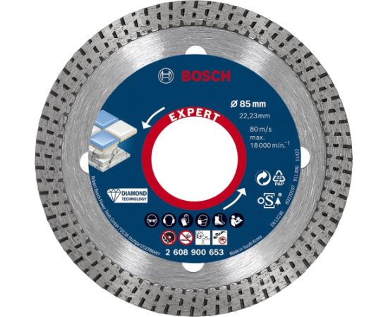 Dimanta griešanas disks Bosch 2608900653; 85 mm