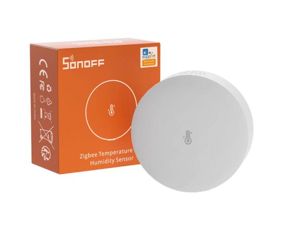 Smart Zigbee Temperature And Humidity Sensor Sonoff SNZB-02P (round)