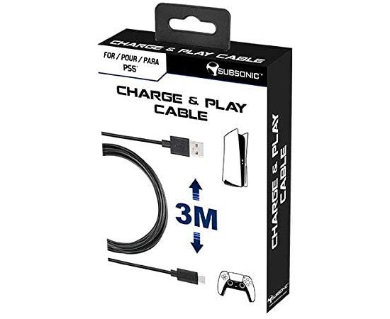 Subsonic Charge and Play Cable for PS5