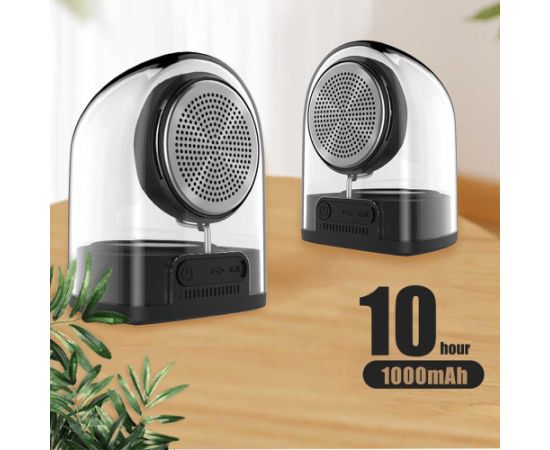 Devia Crystal series TWS speaker with silicon case (2pcs) black