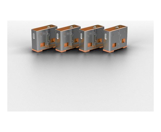 USB PORT BLOCKER 4PACK/ORANGE 40453 LINDY