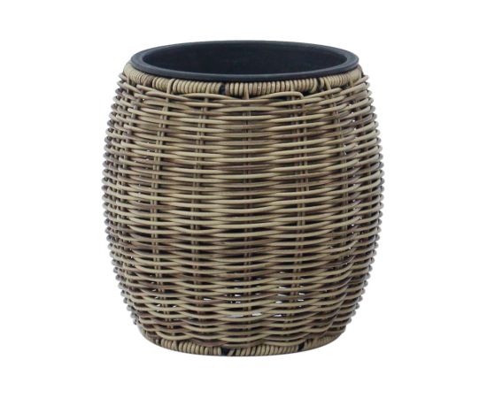 Planter WICKER D20xH20cm, light brown Предметы интерьера и дизайна