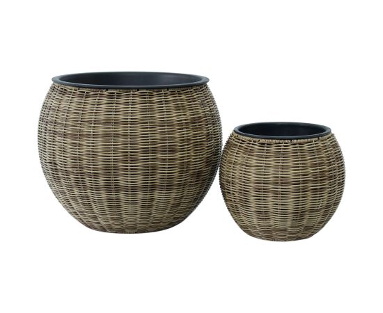 Puku pods WICKER D26xH22cm, gaiši bruns Interjera un Dizaina priekšmeti