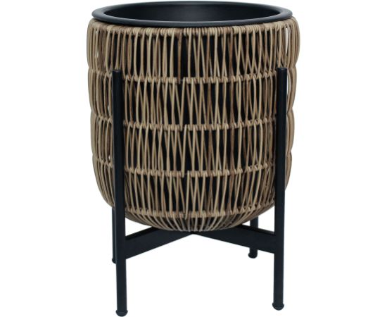 Puku pods WICKER ar stativu 30x30xH38cm, gaiši bruns Interjera un Dizaina priekšmeti