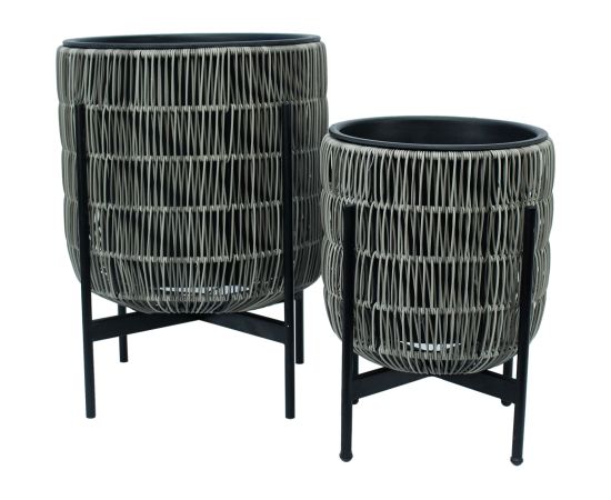 Puku pods WICKER ar stativu 30x30xH38cm, peleks Interjera un Dizaina priekšmeti