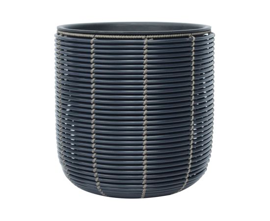 Кашпо WICKER D35xH36cm, черный Предметы интерьера и дизайна