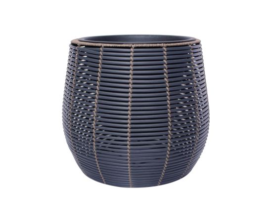 Pukupods WICKER D45x40cm, melns/bruns Interjera un Dizaina priekšmeti