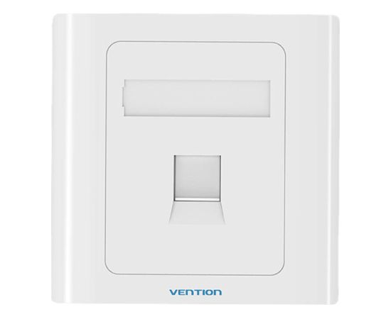 1-Port Keystone Wall Plate 86 Type Vention IFAW0 White