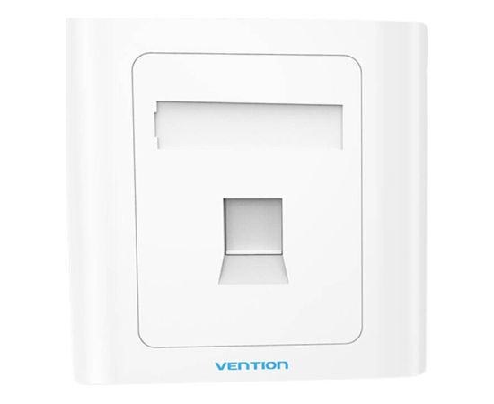 1-Port Keystone Wall Plate 86 Type Vention IFAW0 White