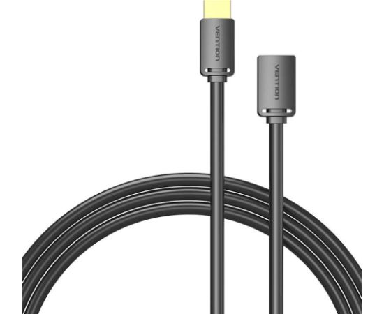 HDMI-A Male to HDMI-A Female 4K HD PVC Cable 1m Vention AHCBF (Black)  Кабель HDMI