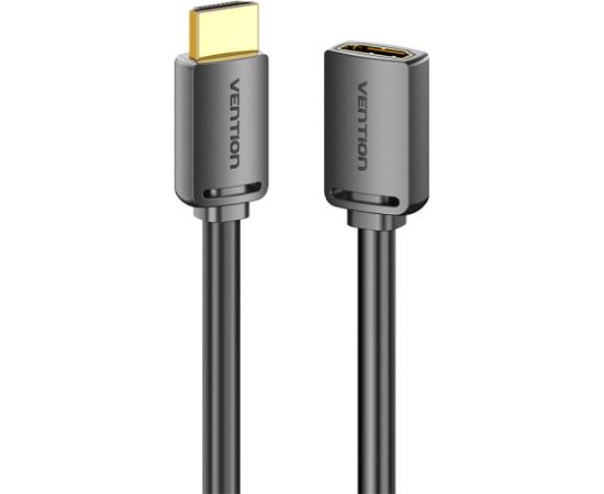 HDMI-A Male to HDMI-A Female 4K HD PVC Cable 1m Vention AHCBF (Black)  Кабель HDMI