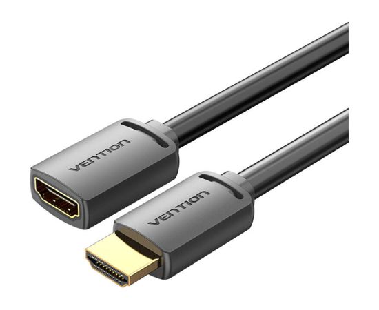 HDMI-A Male to HDMI-A Female 4K HD PVC Cable 1m Vention AHCBF (Black)  Кабель HDMI