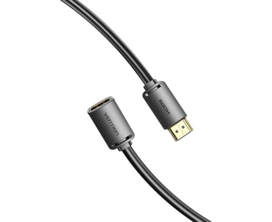 HDMI-A Male to HDMI-A Female 4K HD PVC Cable 1m Vention AHCBF (Black)  Кабель HDMI