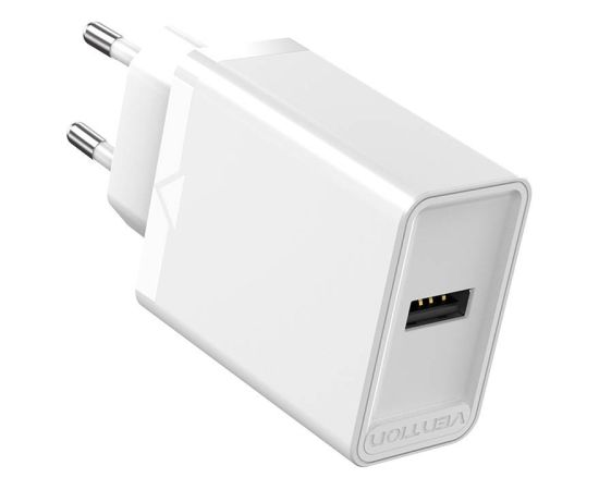 Wall charger EU USB-A Vention FAAW0-EU 12W, 2.4A, (white)