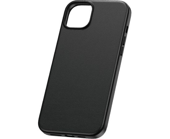Phone Case for iPhone 15 ProMax Baseus Fauxther Series (Black)