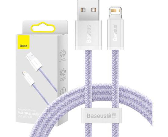 USB cable for Lightning Baseus Dynamic 2 Series, 2.4A, 1m (purple)
