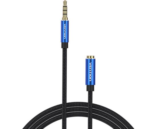 TRRS 3.5mm Male to 3.5mm Female Audio Extender 1.5m Vention BHCLG Blue