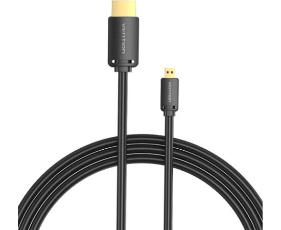 HDMI-D Male to HDMI-A Male 4K HD Cable 3m Vention AGIBI (Black)