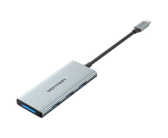 USB-C to HDMI, 3x USB 3.0, SD, TF, PD Hub Vention TOPHB 0.15m Gray