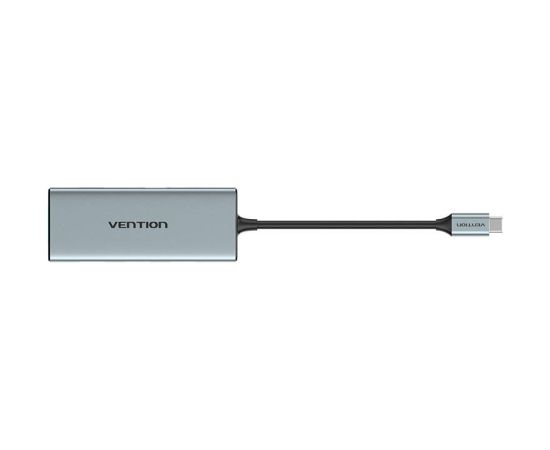 USB-C to HDMI, 3x USB 3.0, SD, TF, PD Hub Vention TOPHB 0.15m Gray