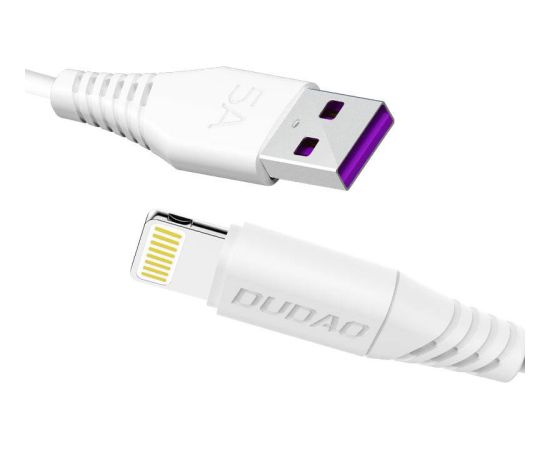 USB Cable for Lightning Dudao L2L 5A, 2m (white)