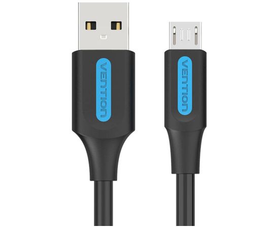 USB 2.0 A to Micro-B 3A cable 0.5m Vention COLBD black